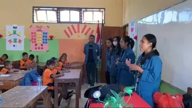 Mahasiswa Unwira Gelar Sosialisasi di SDN Balfai Lanundal