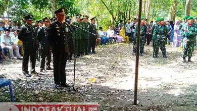 Dandim 0402/OKI Pimpin Upacara Pemakaman Prajurit Secara Militer