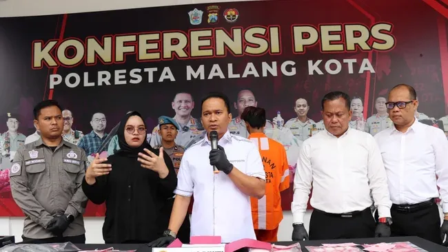 War On Drugs, Polresta Malang Kota Berhasil Amankan Kurir dan Sita 1,5 Kg Narkoba