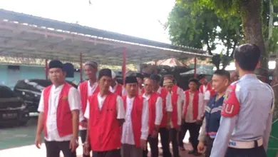 Polsek Tanjung Raja Lakukan Pengawalan Terhadap 20 orang Tahanan Kejaksaan Menuju PN Kayu Agung