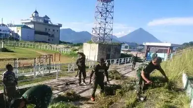 Sukseskan Danrem Cup, Kodim 1501/Ternate Melaksanakan Gelar Di Stadion Kie Raha, Kota Ternate