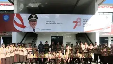 Dandim 1501/Ternate Hadiri Pelepasan Raimuna Nasional Ke-XII