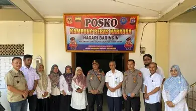 Kapolres Tanah datar Monitoring Posko kantor wali Nagari Baringin, Ternyata.......