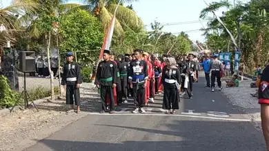 Semarakan Kemerdekaan, Seduluran Selawase Gabungan Perguruan Pencak Silat Ikuti Kegiatan Gerak Jalan