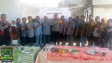 Jumat Curhat Polsek Gunung Anyar Tampung Semua Aspirasi Warga