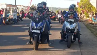 Rombongan Komunitas Yamaha Series MX Rolling City Kelilingi Kepulauan Selayar