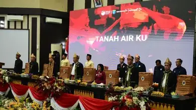 Rapat Paripurna DPRD Dalam Rangka HUT OKI ke 78 Di Pimpin Langsung Ketua DPRD OKI Abdiyanto Fikri SH.MH.