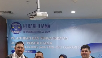 Ketum Peradi Utama Lantik Ismail Novendra dan 33 Advokat Lainnya