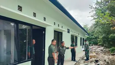 Renovasi Rumah Dinas Kodim 0402/OKI Tim Zidam II/Sriwijaya Laksanakan Pengecekan