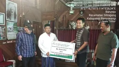 Bangun Kemitraan, Perhutani KPH Banyuwangi Selatan Serahkan Dana Bagi Hasil Produksi Rp 32 Juta pada Ponpes dan LMDH