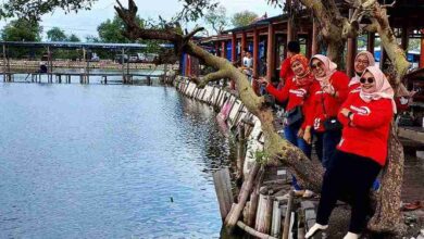 Giat Marketingan dan Mancing Bandeng Karyawan Bank Syariah Annisa Mukti