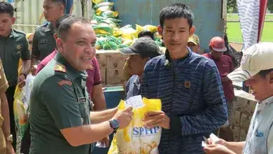 Kodim 0402/OKI operasi Pasar murah Program PERJAKA