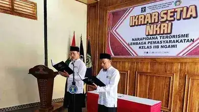 Narapidana Teroris di Lapas Ngawi Ikrar Setia kepada NKRI!