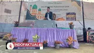 Peringatan Isra’ Mi’raj SMAN 1 Lempuing Jaya Membentuk Karakter Ratusan Siswanya