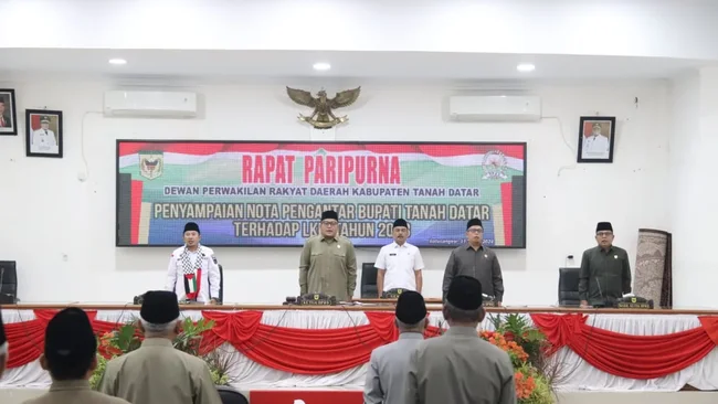 Paripurna: Bupati Tanah Datar Sampaikan Nota Pengantar LKPJ 2023