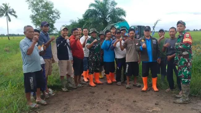Kodim 0402/OKI Optimasi Lahan Rawa Untuk Tingkatkan Kesejahteraan Masyarakat