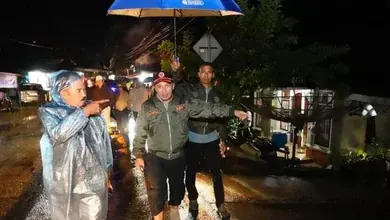 Bupati Tanah Datar Bersama Forkopimda Tinjau Lokasi Banjir