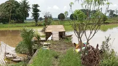 Diduga Bangunan Jembatan Mangkrak di Desa Naikan Tembakan Ogal Ilir, Hasil Penulusuran Tidak Ada Papan Proyek 