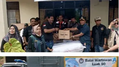 Wartawan Luak 50 Kota Payakumbuh Salurkan Bantuan Kemanusiaan ke Tanah Datar