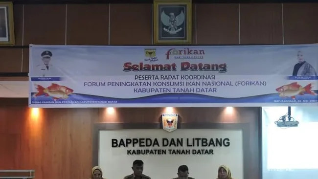 Rapat Koordinasi Forum Peningkatan Konsumsi Ikan Nasional Digelar Pemkab Tanah Datar