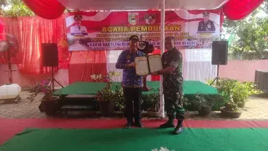 Dandim 0424 Hadiri Pembukaan Karya Bhakti di Pekon Way Ilahan