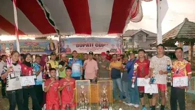 Kecamatan Tanjung Kemuning Juara I Voly Ball Putra