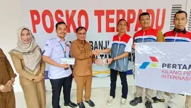 PT.KPI Unit Dumai Berikan Bantuan Kepada Korban Banjir Bandang Senilai 120 Juta