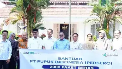 PT.Pupuk Indonesia dan PIKA Salurkan Bantuan 2000 Paket Beras Beserta Uang Tunai 25 Juta