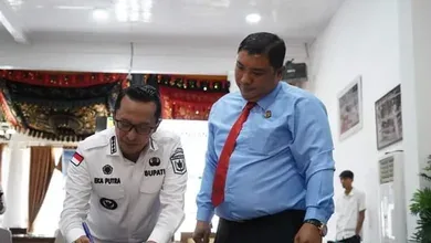 Bupati Eka Putra Tanda Tangani Nota Kesepakatan Dengan Kejari Tanah Datar