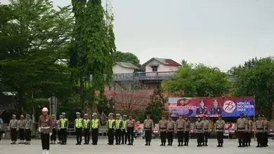 Hari Bhayangkara ke-78 Polres Tanah Datar Gelar Upacara Di LCM Batusangkar