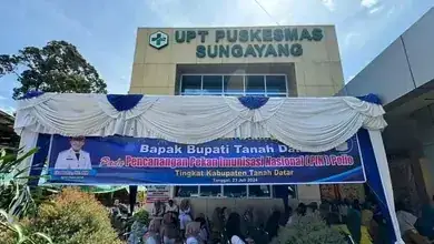 Pencanangan Pekan Imunisasi Nasional Polio di Tanah Datar