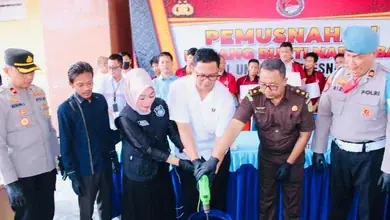 Polda Sumsel Musnahkan 1,5 KG Sabu, Selamatkan 15.552 Jiwa