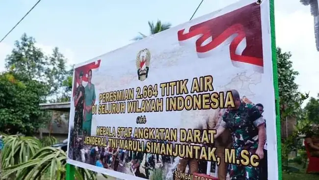 Bupati bersama Danrem 032/Wirabraja ikuti Peresmian Titik Manunggal Air Bersih