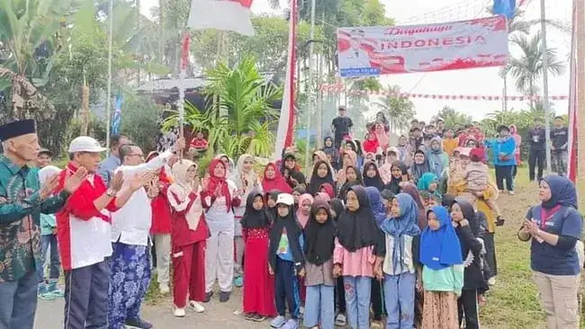 Warga Jorong Patar Gelar Gerak Jalan Jantung Sehat