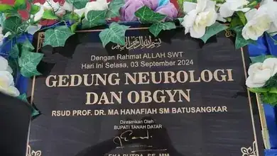 Gedung Neurologi RSUD M.Ali Hanafiah Diresmikan Bupati Tanah Datar