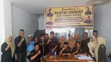 Dpd partai ummat tanah datar beri peringatan tegas atas dukungan paslon.