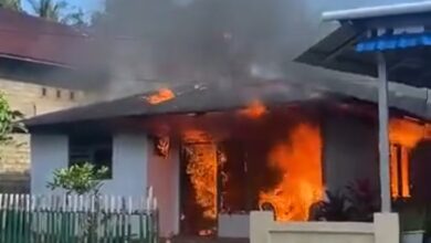 kebakaran rumah di ternate