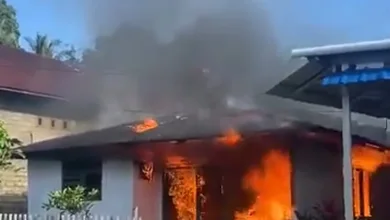 kebakaran rumah di ternate