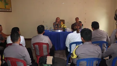 Kapolres Tanggamus Didampingi Kasi Propam Kunker Ke Polsek Talangpadang