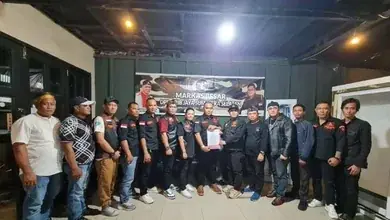 Ketua Grib Jaya Provinsi Sumatera Selatan Serahkan SK Pengurusan Kepada Ketua Grib Jaya Kabupaten Ogan Ilir