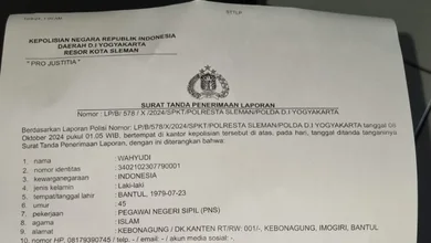 Diduga Aniaya Pejabat, Oknum Lurah di Godean Sleman Dilaporkan ke Polisi