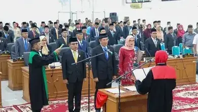 Paripurna Pelantikan Pimpinan DPRD Tanah Datar Periode 2024-2029