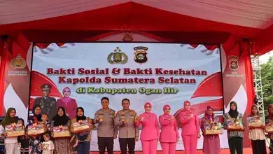 Kapolda Sumsel Laksanakan Kunjungan Kerja di Polres Ogan Ilir, Bagikan Bantuan Sosial dan Sampaikan Pesan Damai pada masyarakat Menjelang Pilkada 2024