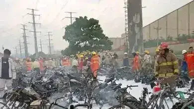 Kebakaran Parkiran Motor Perusahaan Halmahera Tengah