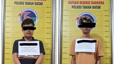 Polres Tanah Datar Tangkap 2 Terduga Pelaku Penyalahgunaan Narkotika