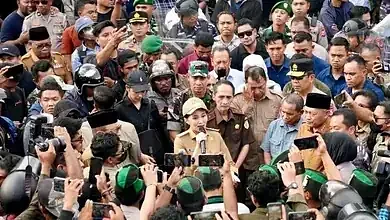 Demo Mahasiswa Depan Kantor DPRD Ternate Pejabat Turun Tangan