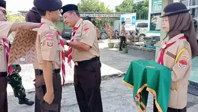Anggota Baru Saka Wira Kartika Koramil 402-10/Kayuagung Resmi Dilantik