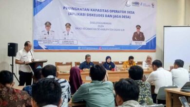 bimtek siskeudes. ogan ilir. tanjung raja. operator desa. kepala desa. operator siskeudes