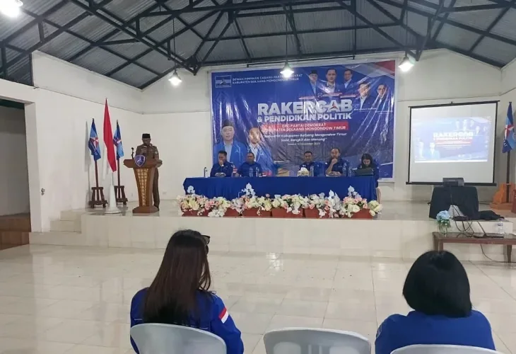 bupati boltim oskar manoppo, rakercab demokrat boltim, partai demokrat boltim pendidikan dpc demokrat boltim,