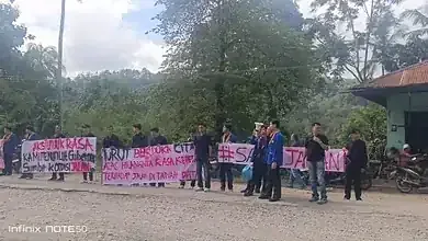 Mahasiswa UIN Mahmud Yunus Gelar Unjuk Rasa, Tuntut Perbaikan Jalan